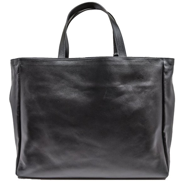 SOLD Saint Laurent Black East West Reversible Tote - Picture 2 of 7